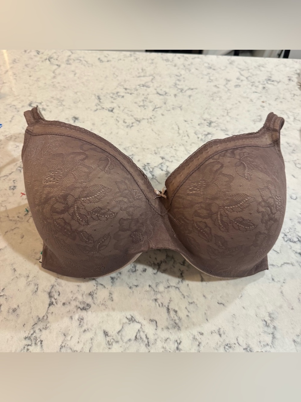 Cacique Chocolate Brown Bra Lightly Padded Full Coverage Underwire Size 40H